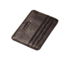 Leather Mens Brown Clip Wallet Card Holder